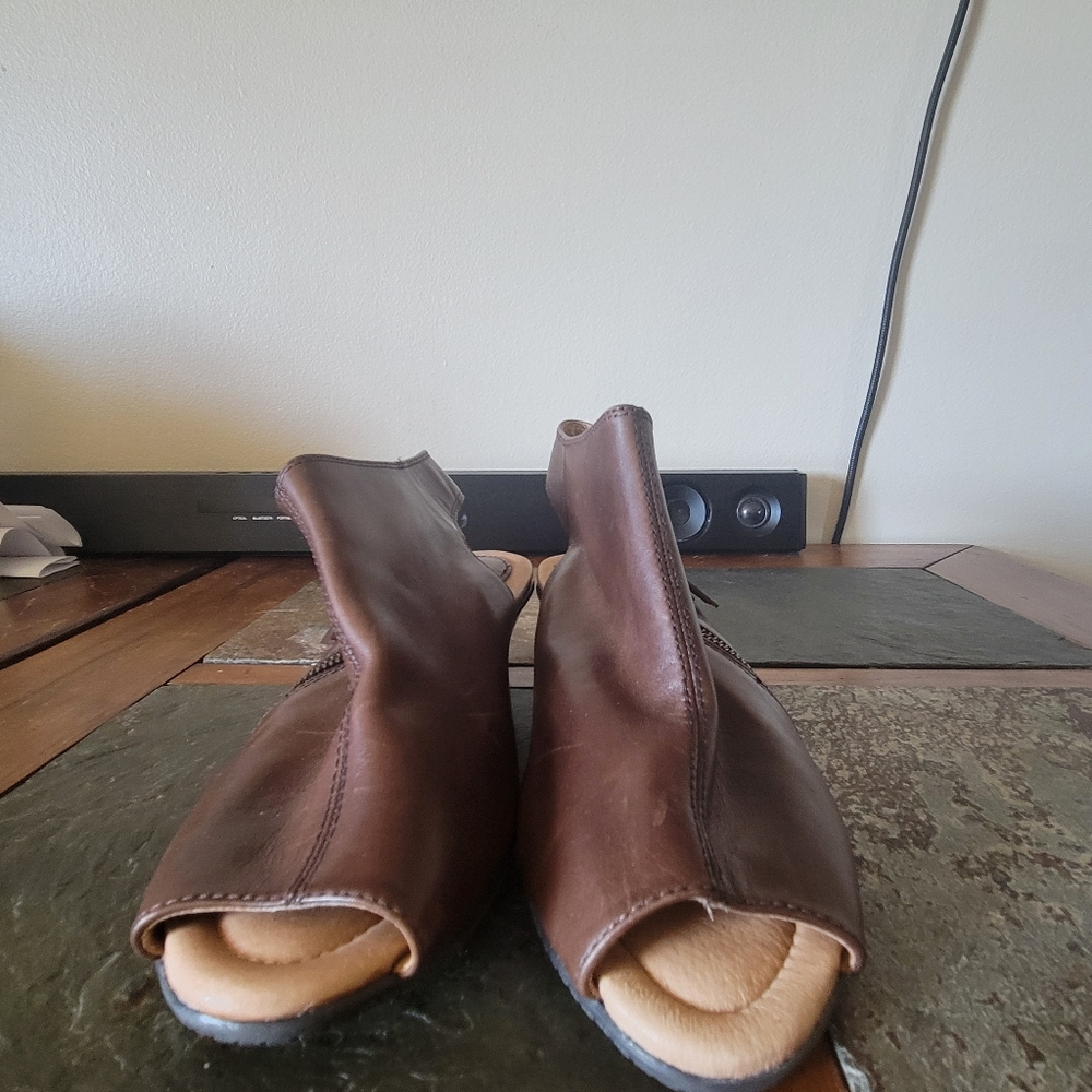 NEW EARTH Kristy ankle boot boot peep toe sandals - Picture 4 of 9